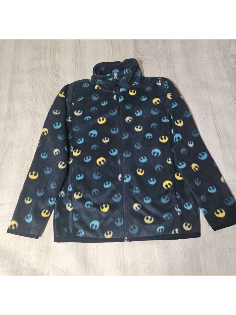 Star Wars Rebel Alliance Boys Size 8 M Fleece Full Zip Jacket Nwt